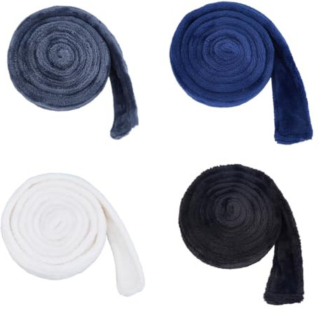 SUPERFINDINGS 4 Stück 4 Farben Bademantel Gürtel Ersatz Samt Taillenband Pyjama Bademantel Krawatte Hotel Bademantel Gürtel Erwachsenen Bademantel Ersatz Gürtel Länge: 70 Zoll