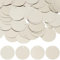 SUNNYCLUE 1 Box 80g 30mm Goldene Pailletten Flache Runde Pailletten Großpackung Kunststoff PVC Golden Schillernd Applikationskunst Lose Lochverzierung Pailletten Zum Nähen Basteln DIY Stickerei Orname