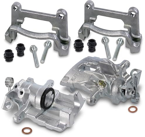 BESTPRICE 2x Bremssattel + Bremssattelhalter hinten ohne Halter