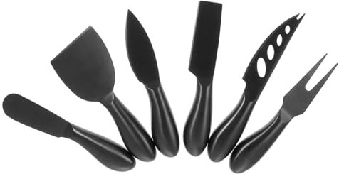 WATIIFUFU 6 Pièces couteau à fromage couteau fromage professionnel set outils à pizza e à tartiner couverts de table coupe-e outils de coupe de e Acier inoxydable