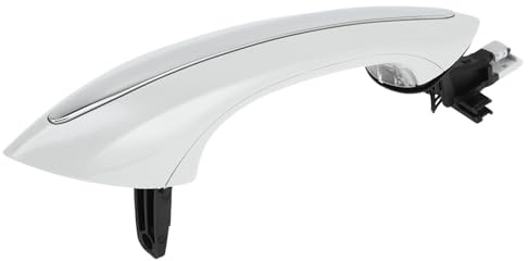 TUCKBOLD Hintere Äußere Türgriff Für BMW F07 2010-2017 1 Stück | Für BMW F10, F11, F06, Schwarz, Weiß, ABS, 26x5cm, OE-Nr. 51217231929, Linke Seite, Langlebig, Direkter Austausch