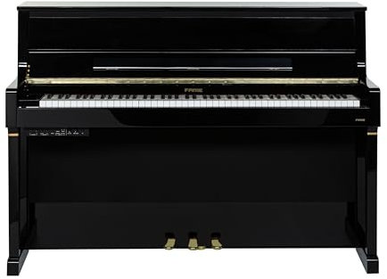 Fame DP-9000 BT Digital Piano, 88 Tasten Hammermechanik, 256 Stimmen, 40 Klänge, Bluetooth USB, Metronom Aufnahmefunktion, Holzklaviatur, 3-Sensor Technologie, inkl. Netzteil, Schwarz