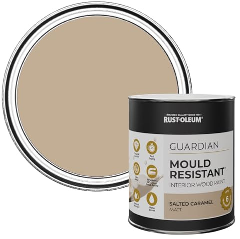 Rust-Oleum Brown Guardian Mould Resistant Interior Wood Paint in Matt Finish - Salted Caramel 750ml