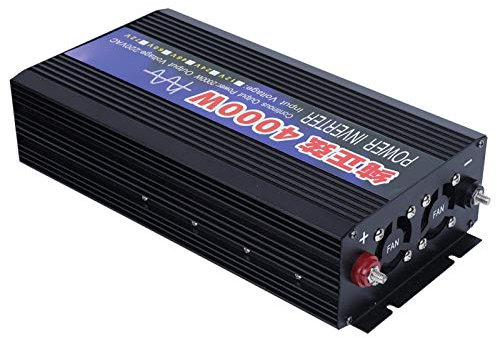 4000W Pure Sine Wave Inverter Good Heat Dissipation High Reliability High Efficiency Dual Digital Display DC to AC Transformer(DC48V to AC220V)
