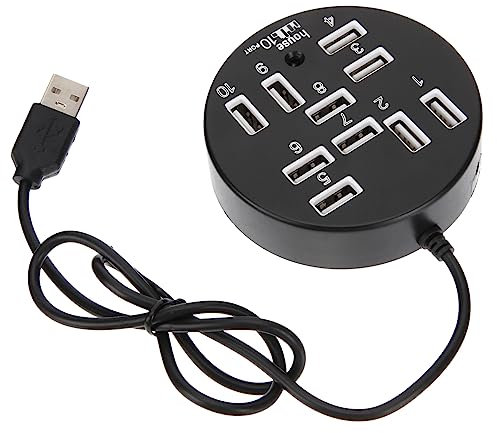 Lurrose USB Hub Ports USB Erweiterung für Desktop Kompakt Praktisch für Flash Laufwerke Mäuse Tastaturen Externe Treiber Erforderlich