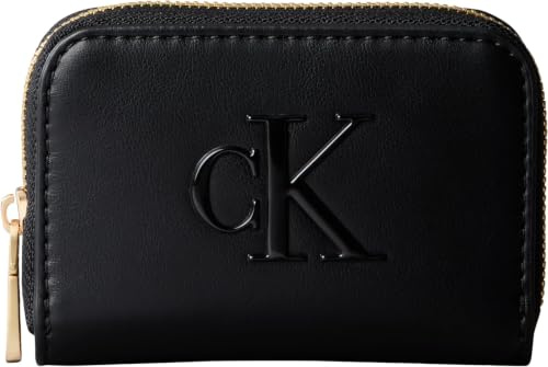 Calvin Klein Damen Bold Ck Medium Zip Around Lv04f1154g Geldbörsen