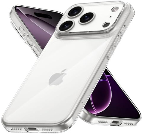 CELLBEE für iPhone 17 Pro Hülle Case Ultra Dünn [0,45mm Federleicht · Vergilbt Nicht] für MagSafe & Qi Kameraschutz Kratzfest Slim Schutzhülle Handyhülle Clear - Durchsichtig Stoßfest Cover