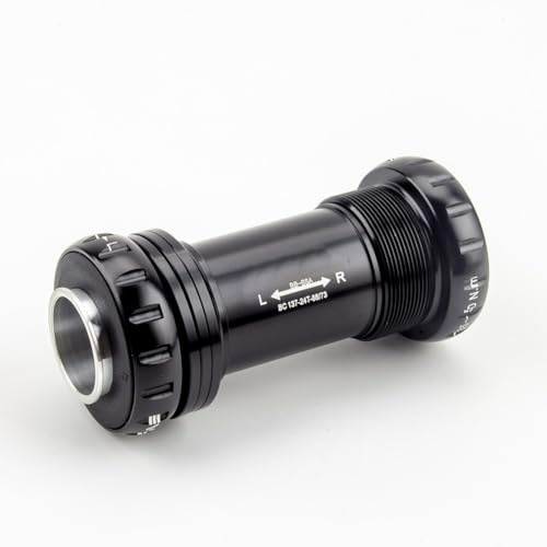 MoSundi Fahrrad-Innenlager, 68–73 mm BSA-Gewinde, 24 mm Spindel, kompatibel mit GXP-Kurbeln, Schwarz