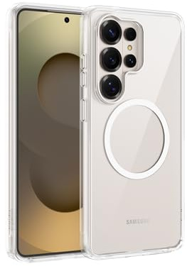 Belkin SheerForce Clear Samsung Galaxy S26 Ultra Magnetische Hülle, 4m Aufprallschutz, Handyhülle, Kratzfest, Vergilbungsfrei, Stoßfest, Griffig, Durchsichtig, Qi2-zertifiziert für induktives Laden