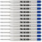 Quality Ballpoint Pen Refills, Cheap but Long Lasting, Medium Point. Fits Parker Ball Pen Too. G2 Style Refill Made in Germany (12 Blue 0.7mm)