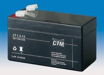 CTM CT 1,2 12 AGM Bleiakku12V 1,2Ah 10400 4250192700394