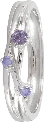 Stack Ring Co Damen-Ring Sterling-Silber 925 Gr. 56 (17.8) Zirkonia SR0022M
