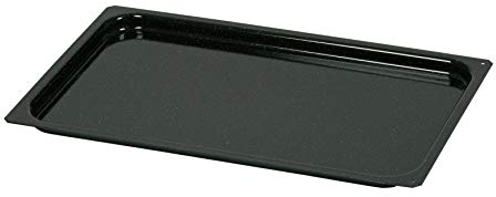 Riess, 0430-022, Profi Gastronorm 1/1, CLASSIC - SPEZIALARTIKEL, Herdblech, Herdbackblech, Maße 32,5 x 53 cm, Höhe: 6 cm, Emaille, schwarz
