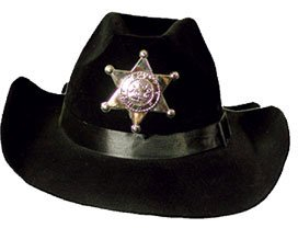 P 'tit Clown 90652 Hut Filz Sheriff Erwachsene – Schwarz