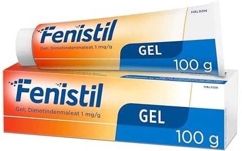 Fenistil Gel Dimetindenmaleat 1 mg/g, zur Linderung von Juckreiz bei Mückenstichen, Insektenstichen und Sonnenbrand, 100 g