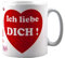 Tasse ich liebe dich - mit Aufdruck - ideale Geschenkidee als Kaffeetasse z.b. für Männer oder Frauen als Geschenk zum Geburtstag oder Valentinstag