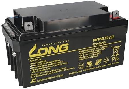 Akku kompatibel Notstrom USV Notlicht 12V 65Ah AGM Blei Vlies Accu wartungsfrei