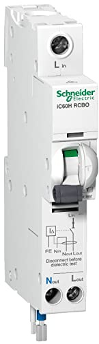 SCHNEIDER ELECTRIC 20 AMP TYPE C 10 kA 30 mA RCBO RCD MCB 230V A9D11820 IC60H