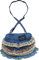 Doggy Dolly C069 Jeansrock für Hunde Lagenlook, Größe : XXS