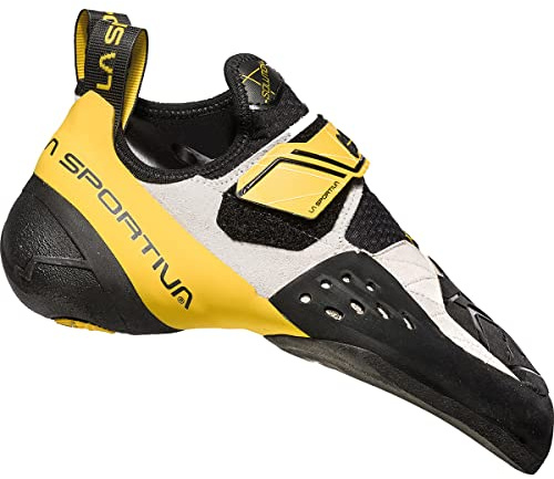 LA SPORTIVA M Solution Gelb - Revolutionärer weicher P3 Herren Kletterschuh, Größe EU 37 - Farbe White - Yellow