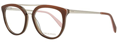 Emilio Pucci Unisex-Erwachsene EP5072 071 52 Brillengestelle, Rot (Bordeaux)