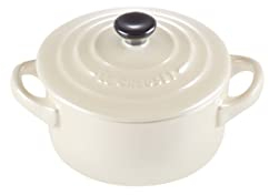 LE CREUSET MINI COCOTTE CERAMIQUE 10 cm Pearlized Crème