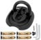 FD-MOTO Hardened Flip Up/Down Steel Ground Wall Chain Anchor Motorbike Lock (4 Bolts) Security Locking Point for motorcycle bike bicycle