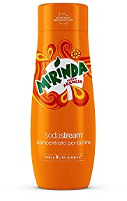 SodaStream Sirop Mirinda - 1 bouteille donne 9 litres de boisson prête à l'emploi, préparée en quelques secondes et toujours fraîche, lot de 6