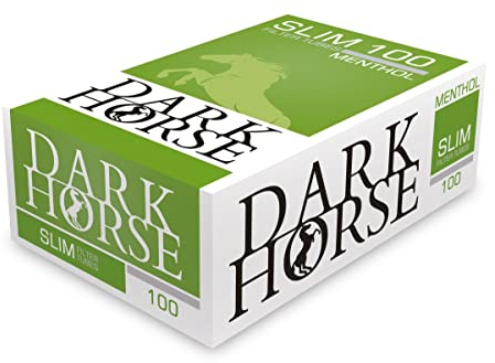 Dark Horse Menthol Slim Zigarettenhülsen - Zitronenpapier - Dunkles Pferd