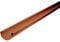INEFA Dachrinne Kunststoff halbrund 200cm NW150 / 150mm, Braun, Regenrinnen PVC, einfache Steckmontage, Made in Germany
