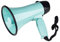 MyMealivos Haut-parleur mégaphone portable 20 W avec contrôle du volume et sangle (bleu sarcelle)