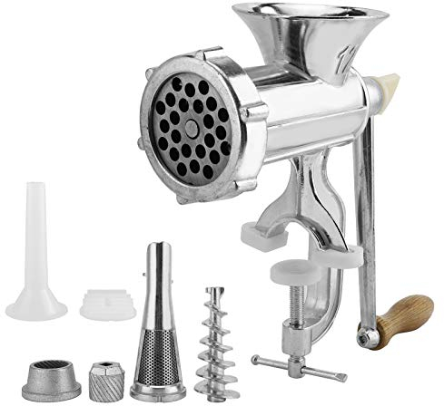 Máquina para picar carne, Acero Inoxidable, manual Picadora de aleación de aluminio Máquina de pulir Embutidora de salchichas