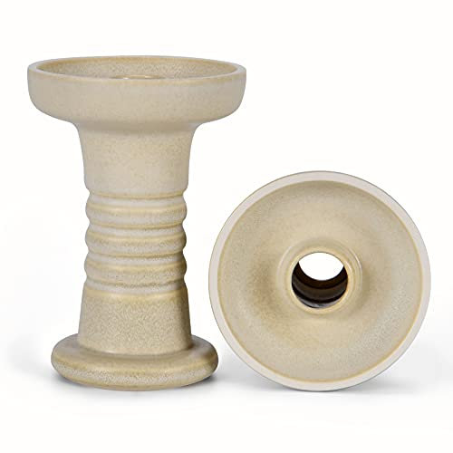 Kitosun Venus Phunnel Foyer Chicha en Argile - Accessoire Narguilé Tête de Tabac à Foyer Chicha en Argile pour 15 à 18 g Arômes Compatible HMD Systeme de Chauffe et Aluminium Provost