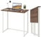 Dripex Table de Bureau Pliante Bureau Informatique Pliable Petit Table d'Ordinateur pour Bureau Domicile 80 x 45 x 74 cm - Brun