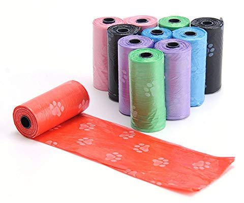 BaoDan Sac a Crottes Chien Biodegradable Parfume Anti Odeur Sac Poubelle Chien Eco-Friendly 10 Rouleaux/150PCS/26 * 32CM