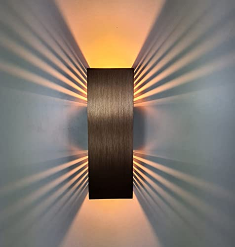 SpiceLED Wandleuchte ShineLED Kupfer Edition - Indirekte Beleuchtung mit Schatteneffekt - dimmbare Up & Down Wandlampe - 2700 Kelvin - 30W - Lichtfarbe Warmweiß