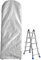 COOSOO Folding Ladder Cover Waterproof Dustproof Protective Case Polyester Fabric with Drawstring for Folding Ladder Step Ladders Indoor Outdoor Household Multiple Uses Silver 50x6.5x195cm