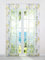 ESLIR Schiebegardinen Set 2er Flächenvorhänge Voile Schiebevorhang Gardinen mit Klettband Transparent Vorhang Modern Gelb BxH 57x175cm 2 Stück