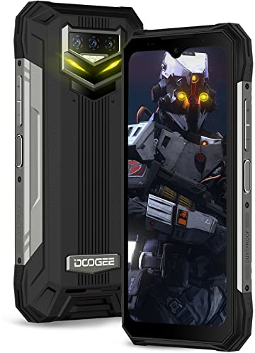 DOOGEE S89 Téléphone Incassable, 12000mAh Batterie/33W, LED Respiration, 8Go+128Go(SD 1To) Android 12, 48MP+20MP Vision Nocturne, Écran 6.3 FHD+, Smartphone Débloqué 4G Dual SIM, NFC/OTG/IP68-Noir