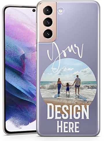 TULLUN Personalised Phone Case for Samsung Galaxy A73 5G - Your Own Image Picture Custom Style Clear Soft TPU Rubber Cover - Your Own Design