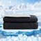 HOMFINE Kühldecke Doppelseitig Kühlende Decke - Leichte Kühldecke für Menschen Q-Max > 0,4 Sommerdecke Kühlend Selbstkühlende Decke Sommer Decke Cooling Blanket für Bett, Schwarz, 270 x 230 cm