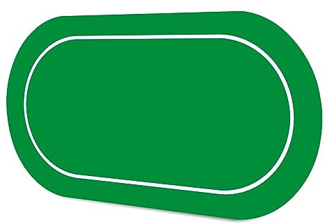 LaiEr Poker Mat 10 Players Texas Hold'em Poker Rubber Mat Poker Topper for Tables Folding Portable Poker Table Top Layoutw for Poker Games Blackjack Casino(160 * 80 * 0.2cm,Green)