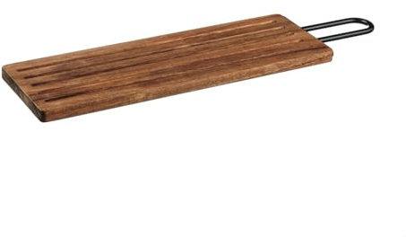 Björn, Planche à Découper Modèle Stine en Bois d'Acacia et Poignée en Acier Inoxydable 39x13cm