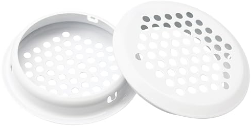 12 runde Lüftungsschlitze, weiß