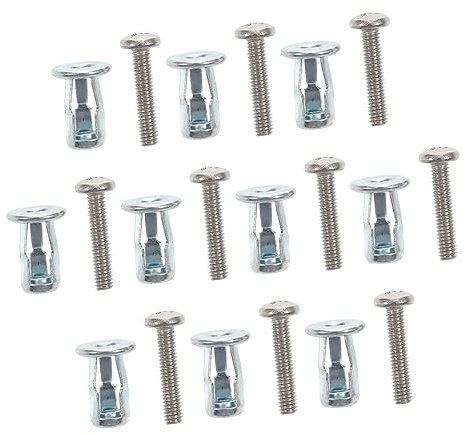 KICHOUSE Dadi Espandibili 10 Pezzi Kit Di Dadi Per Ferramenta Ancoraggio A Parete Per Lamiere in Alluminio