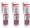 fischer Premium-Sanitärsilikon im 3er Set, Silikon zum Abdichten & Verfugen im Sanitär- und Küchenbereich, Langzeitschutz vor Schimmel, je 310 ml, sanitärgrau [Amazon Exclusive]