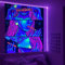 Hippie Hippie-Wandteppich, Trippy-Raucher-Wandteppich, Schwarzlicht-Wandteppiche für Steiner, Schlafzimmer, Raumdekoration, Unkrautzubehör, Rauch-Wandteppiche, Marihuana, Cannabis, hohe ST-Poster,