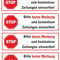 10 x Brandengel® STOP Bitte keine Werbung Aufkleber - Schild rot weiß extra Starke Folie - Sticker (Bitte keine Werbung und kostenlose Zeitung einwerfen !) für den Briefkasten - 10St