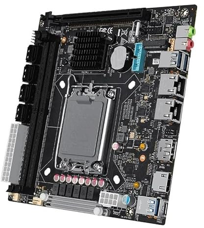 HKUXZR 8 Bay Q670 NAS Motherboard for 12/13/14 Generation Processors | 3X m.2 nvme | 8X sata3.0 | 2X Intel 2.5G Network Ports