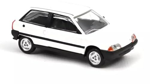 OPO 10 - Auto in Miniatura Compatibile con Citroën AX 1986 Scala 1:64 3 Pollici 7,5 cm Norev - Bianco 191519